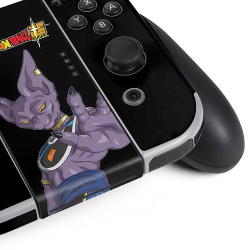 Dragon Ball Super Beerus Portrait Nintendo Switch OLED (2021) Skin